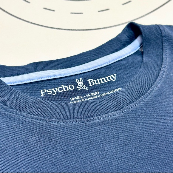 Psycho Bunny Navy Dolton Back Graphic Tee - Picture 5 of 8